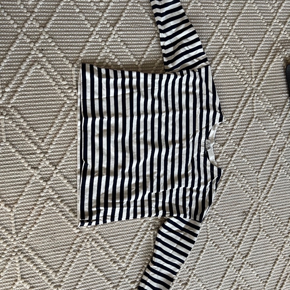 Long sleeved striped shirt